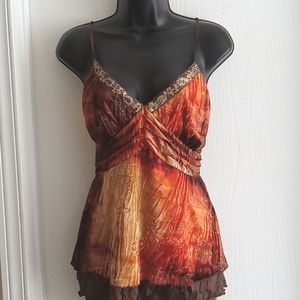 01 ⭐️ Host Pick ⭐️ Laura Petites | Sleeveless Colorful Velour Cami/ Top